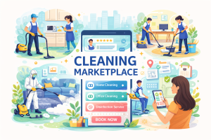 Cleaning Marketplace Solusi Modern untuk Layanan Kebersihan yang Praktis dan Terpercaya